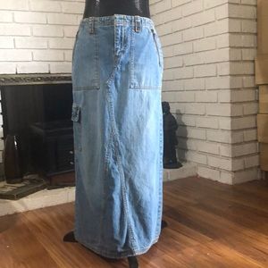 Vintage Denim Jeanstar maxi skirt sz 6
